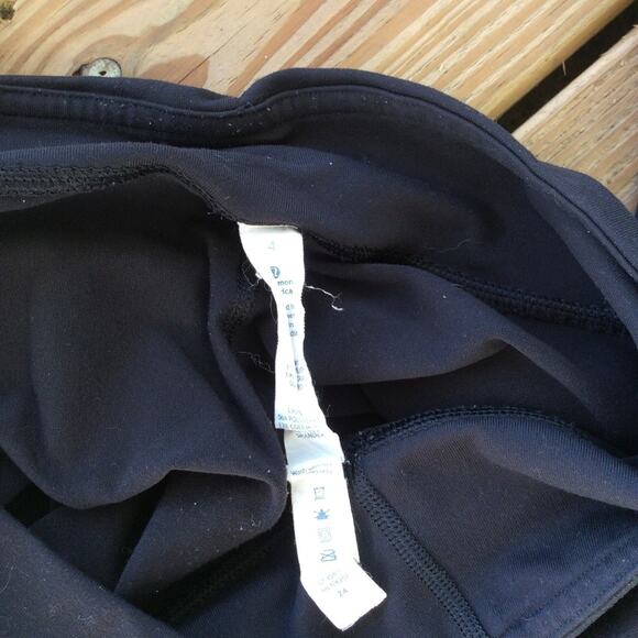 Lululemon Black Flare Crops - Picture 3 of 3